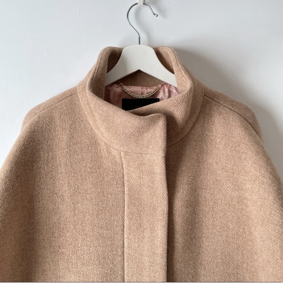 J.Crew Italian Stadium Cloth Wool (Cocoon coat in heather sandstone, size 20) - Picture 3 of 11